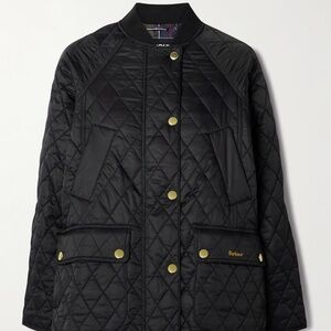 Barbour Beadnell Sport Quilted Shell Jacket Black UK 12/ US 8 NWT